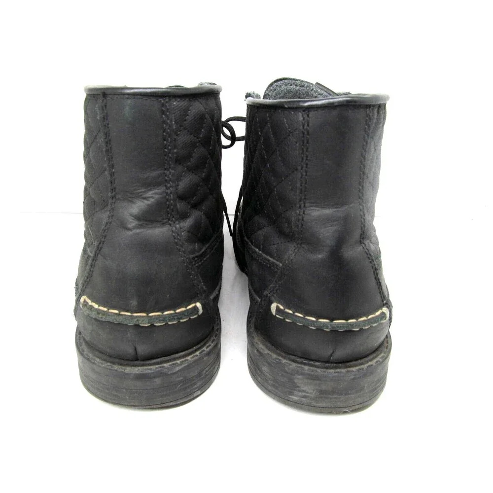 Cole Haan Maine Pinch Mens Black Leather Quilted Ankle Boots US 10 M